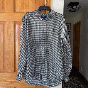 Ralph Lauren sz XL Classic Fit Checkered Button Down Casual Dress Shirt